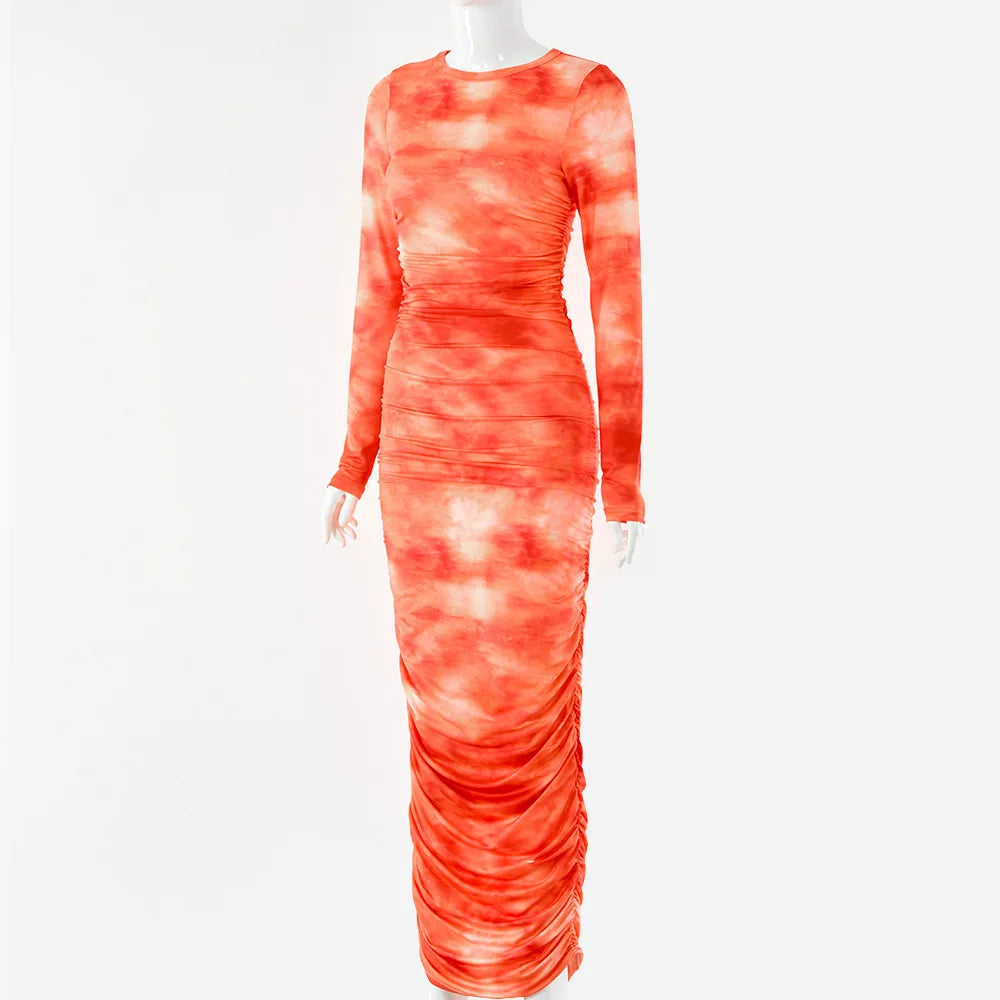 Elegant Casual Printed Maxi Dress for Women