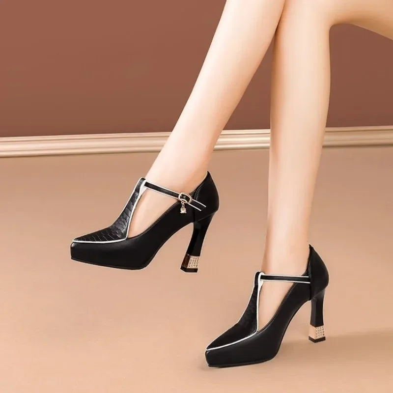 Chic Pointed Toe Platform Heels
