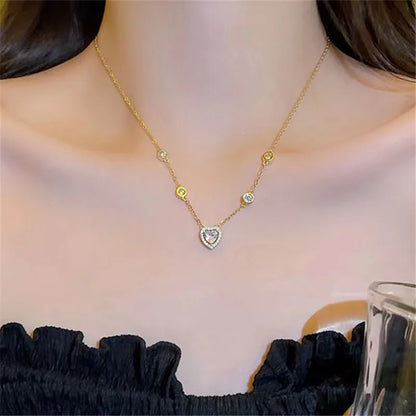 Stainless Steel Necklaces Black Exquisite Minimalist Square Pendant Choker Chains Fashion Necklace For Women Jewelry Party Gifts