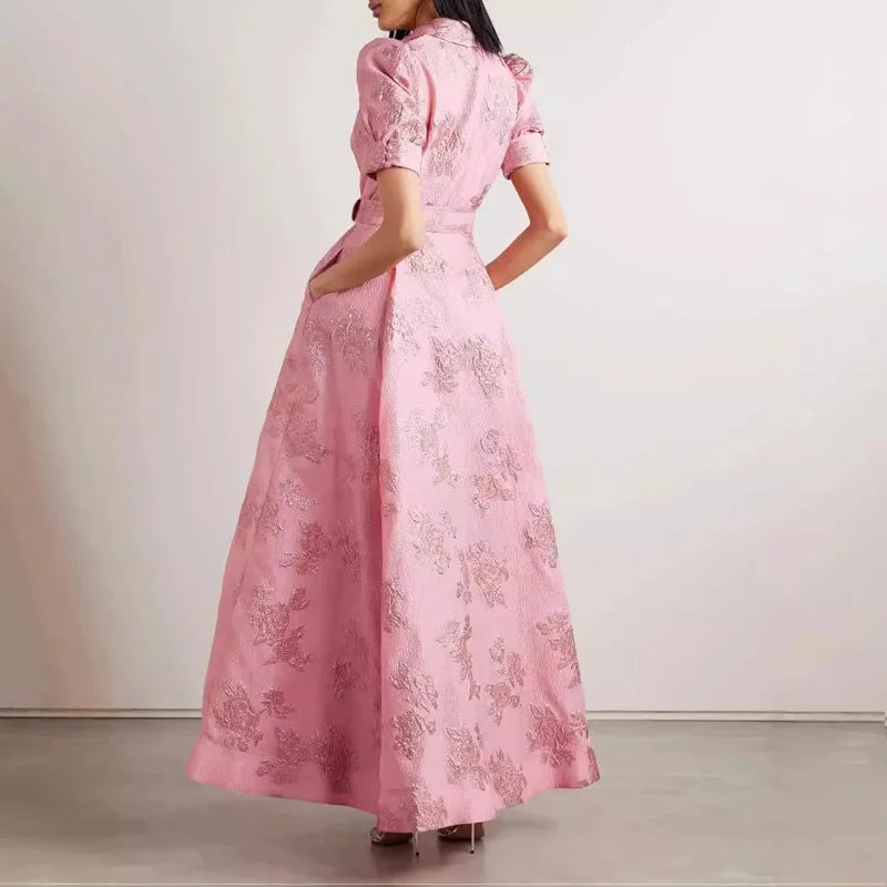 Elegant French Vintage Long Dress