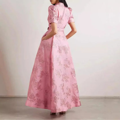 Elegant French Vintage Long Dress
