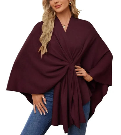 Elegant Soft One-Piece Pure Color Ladies Shawl