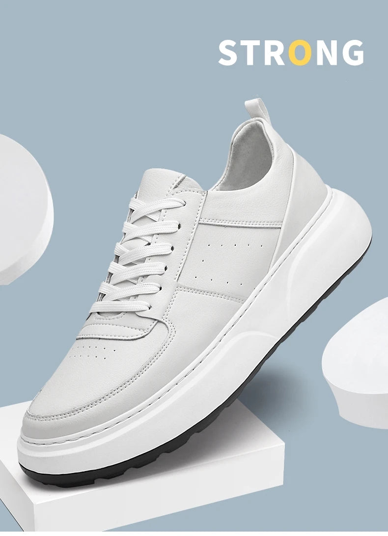 Man Sneakers Hidden Heels Elevator Shoes Breathable Heighten