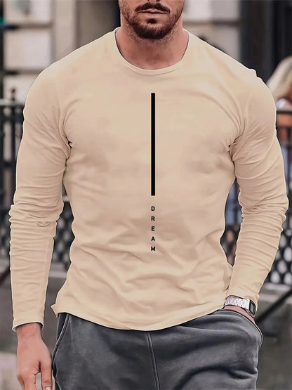 Dream Stripe Print Teddy Fleece Lined Sweatshirt
