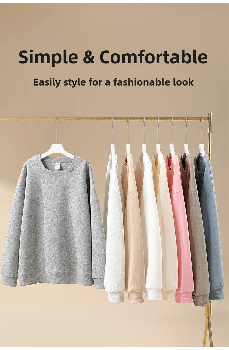 Smiley Face Print Teddy Fleece Lined Sweatshirt