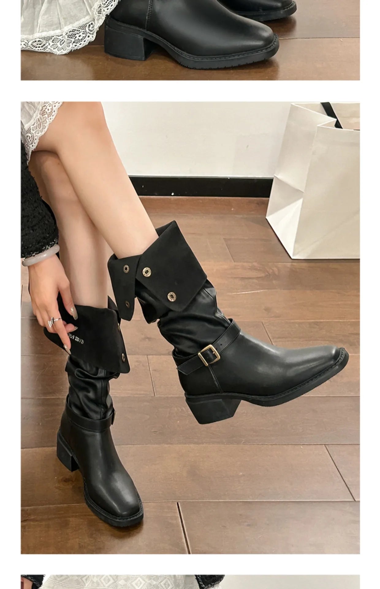 Classic Cowboy Knight Boots