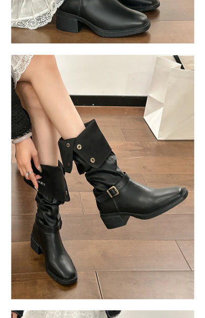 Classic Cowboy Knight Boots