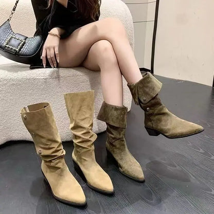 Classic Pointed-Toe Chelsea Boots