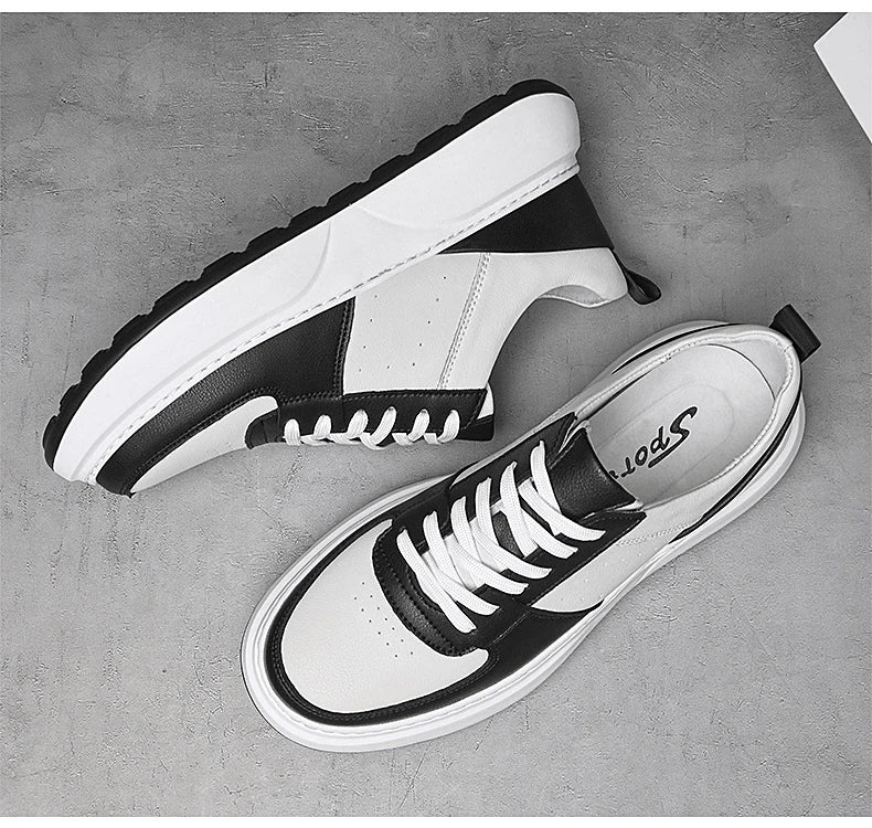 Man Sneakers Hidden Heels Elevator Shoes Breathable Heighten