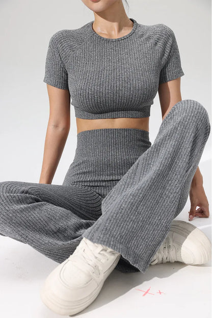 High-Waisted Bell-Bottom Yoga Pants – Autumn/Winter