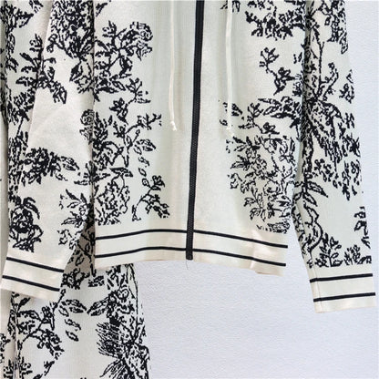 Winter Two Piece Sets Women Tracksuit Knitted Suit Autumn Trouser Suits Female Cardigan Sweater Solid Sports Hoodie Sportswear