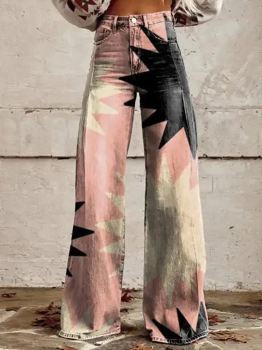 Casual Thin Fit Bell-Bottom Pants for Women