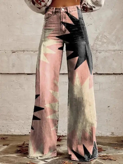 Casual Thin Fit Bell-Bottom Pants for Women