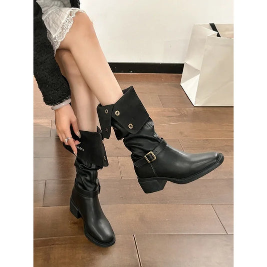 Classic Cowboy Knight Boots