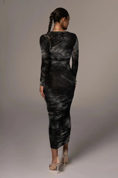 Elegant Casual Printed Maxi Dress for Women