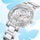ROMITIME Women Quartz Watch Luxury Butterfly Pattern Rhinestone-Encrusted Bezel Stainless Steel Case 30M Waterproof Watches Lady