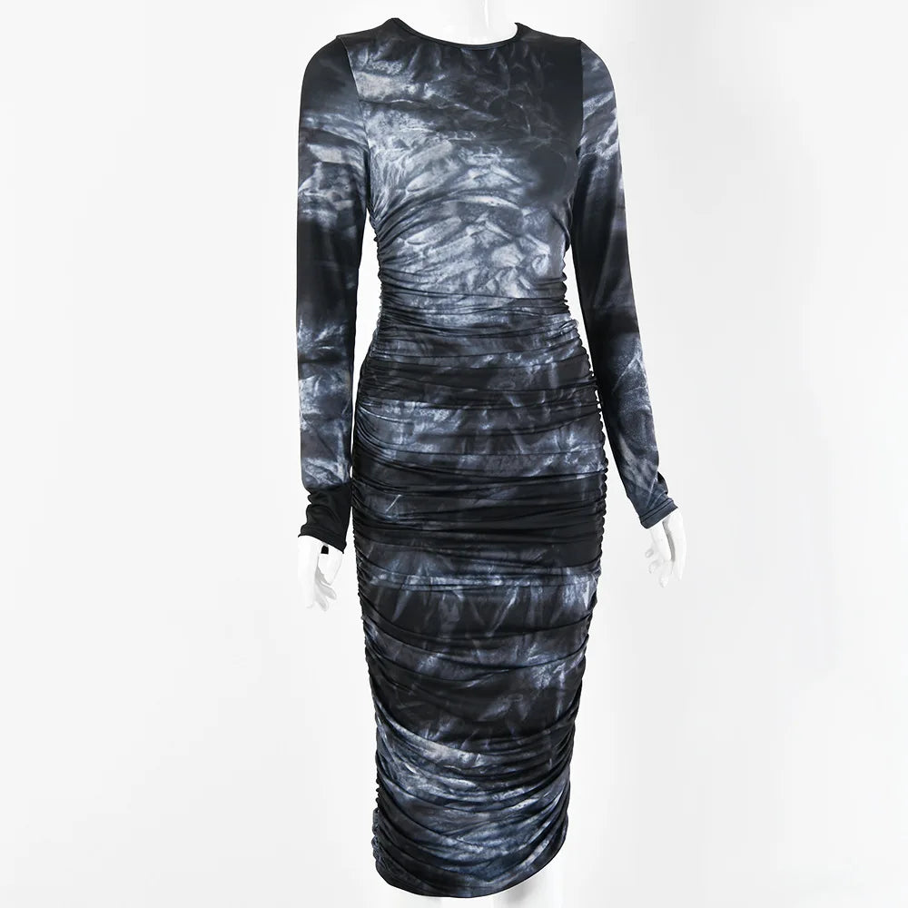 Elegant Casual Printed Maxi Dress for Women