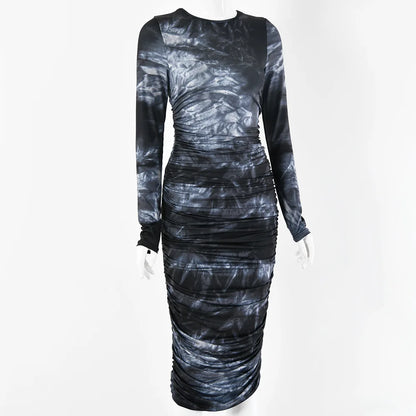 Elegant Casual Printed Maxi Dress for Women