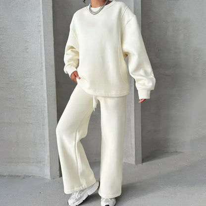 Loose Fit Women's Fashion Casual Bell Bottom Suit