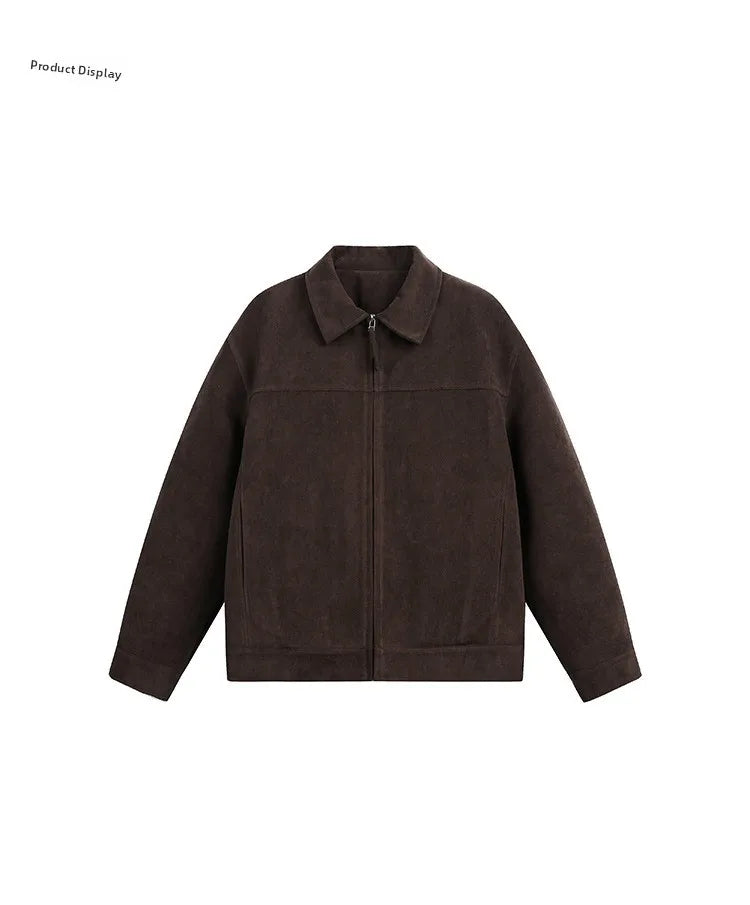 American Style Faux Suede Jacket Matte Finish