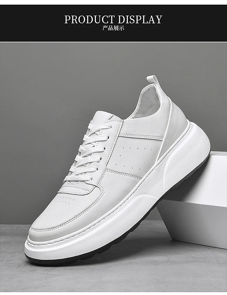 Man Sneakers Hidden Heels Elevator Shoes Breathable Heighten