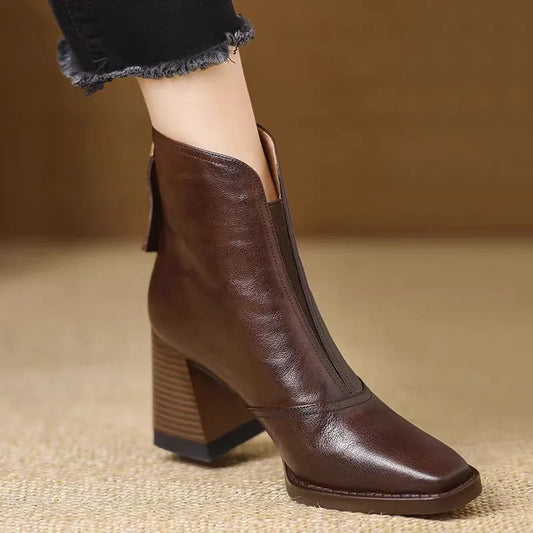 Women’s Pointed-Toe Ankle Boots with Side Zip
