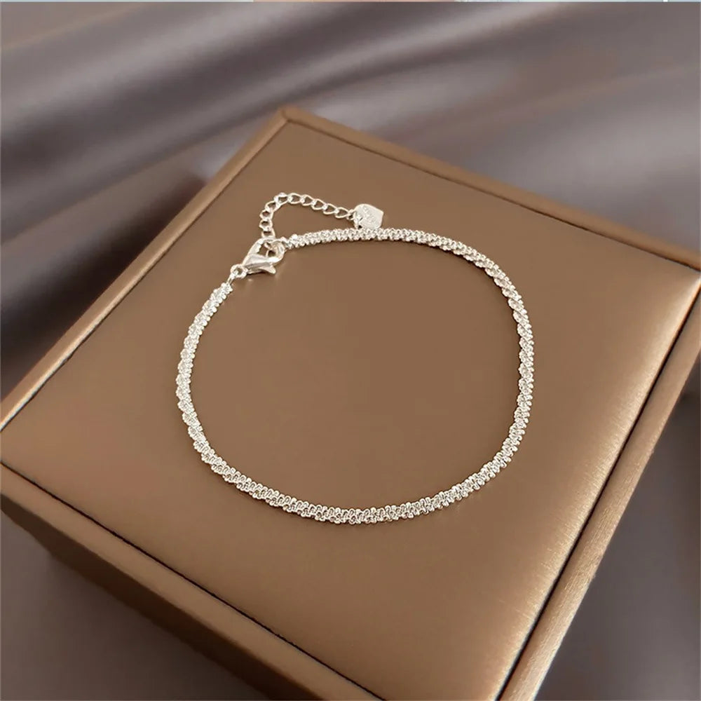 Korean Fashoin Sparkling Starry Silver Color Necklace For Women Jewelry 2025 Trending New Luxury Crystal Cross Pendant Necklaces