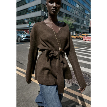 The Elara Belted Cardigan
