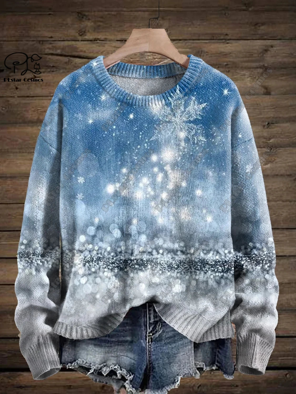 Santa & Snowflake Christmas Sweater