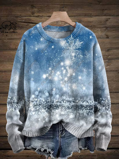 Santa & Snowflake Christmas Sweater