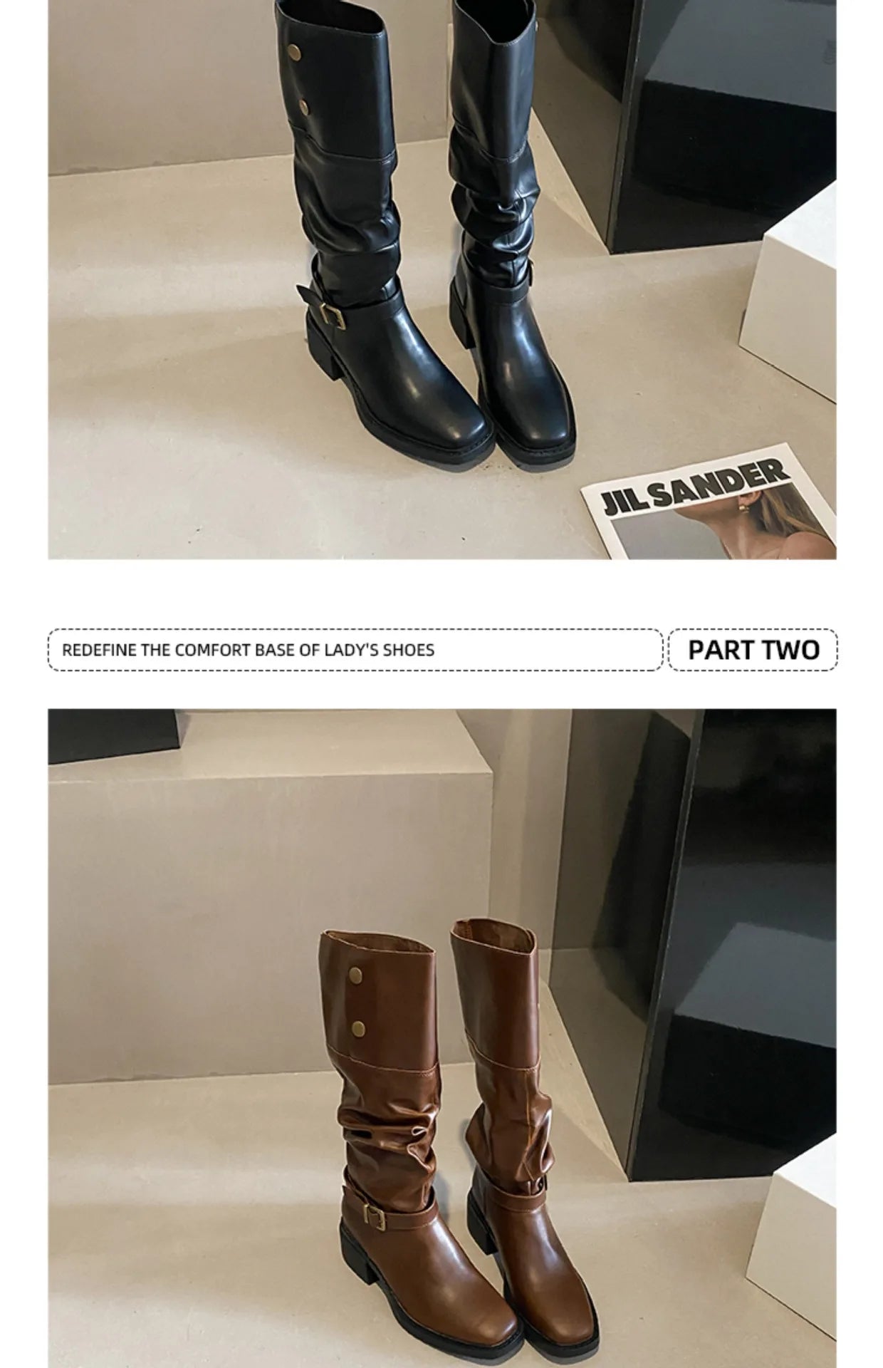 Classic Cowboy Knight Boots