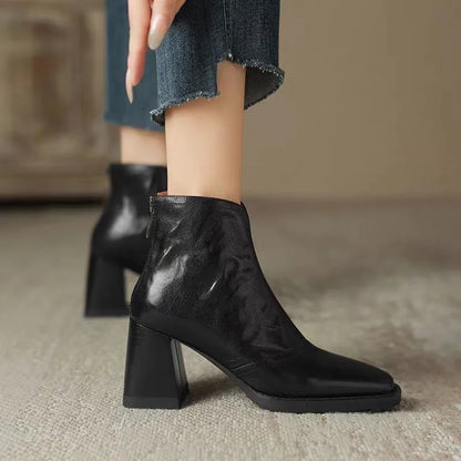Women’s Pointed-Toe Ankle Boots with Side Zip