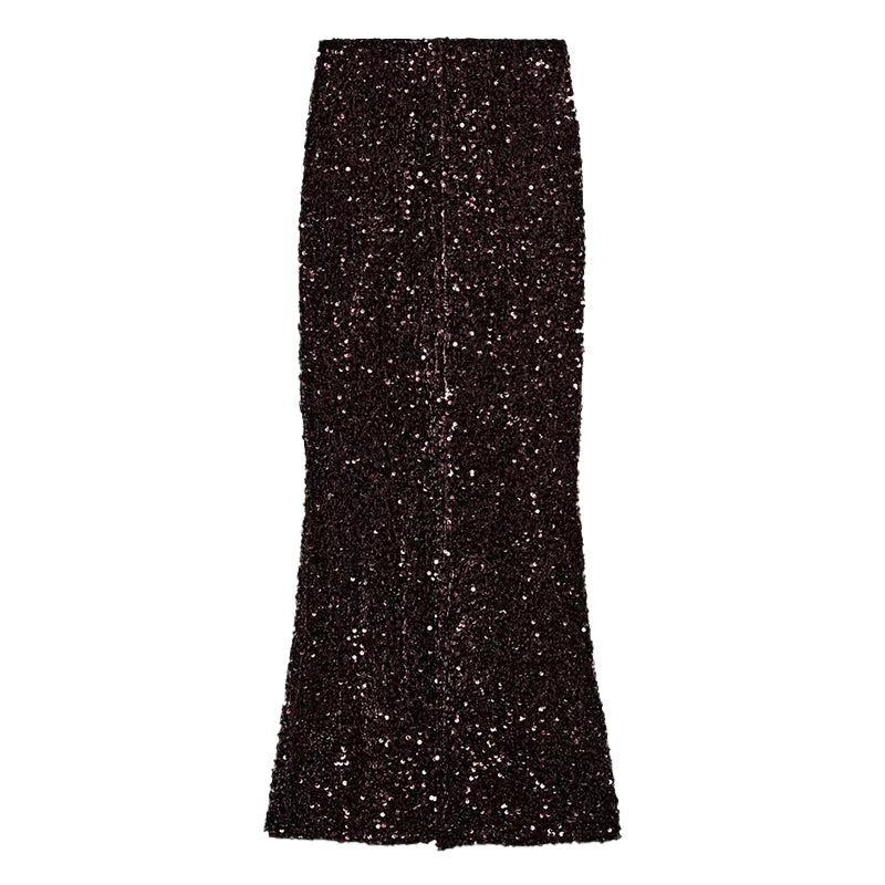 Elegant Sleeveless Backless Vest Hip Package Maxi Skirts Suit