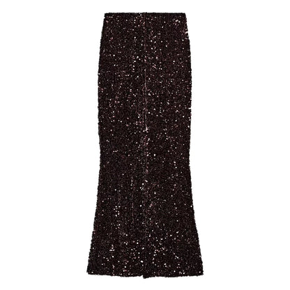 Elegant Sleeveless Backless Vest Hip Package Maxi Skirts Suit