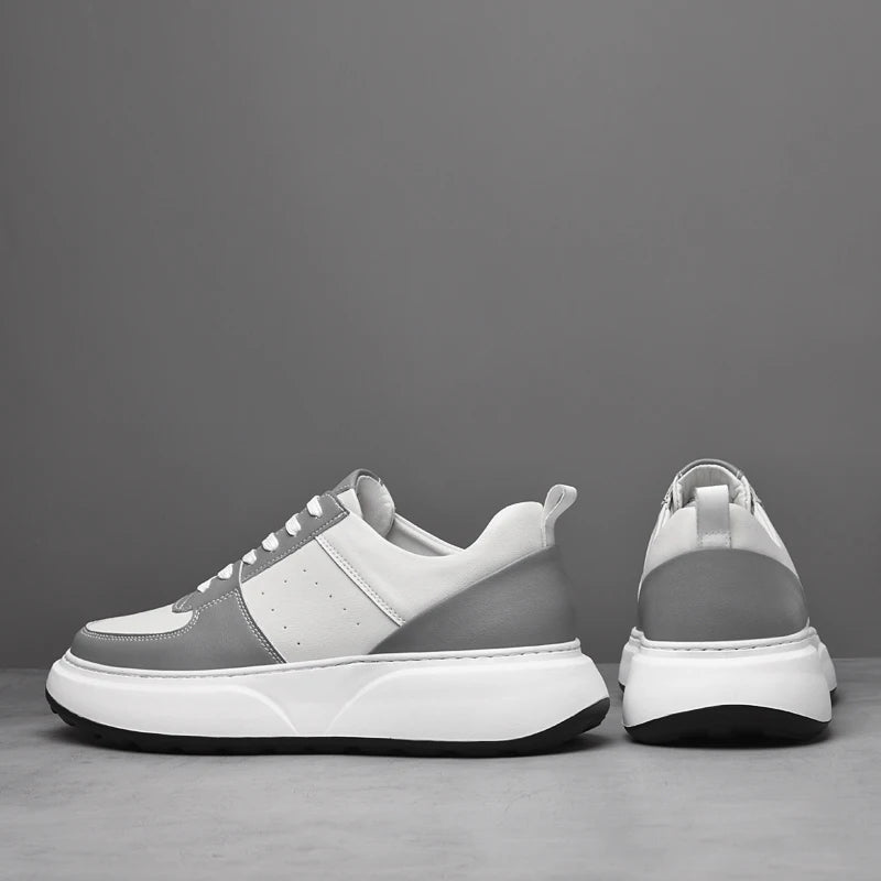 Man Sneakers Hidden Heels Elevator Shoes Breathable Heighten