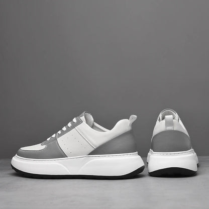 Man Sneakers Hidden Heels Elevator Shoes Breathable Heighten