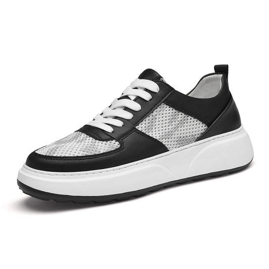 Man Sneakers Hidden Heels Elevator Shoes Breathable Heighten