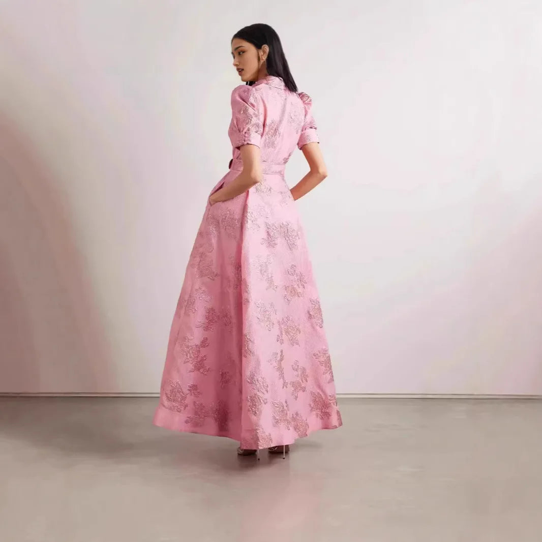 Elegant French Vintage Long Dress