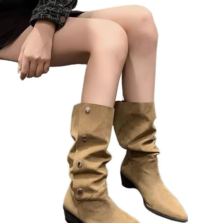 Classic Pointed-Toe Chelsea Boots