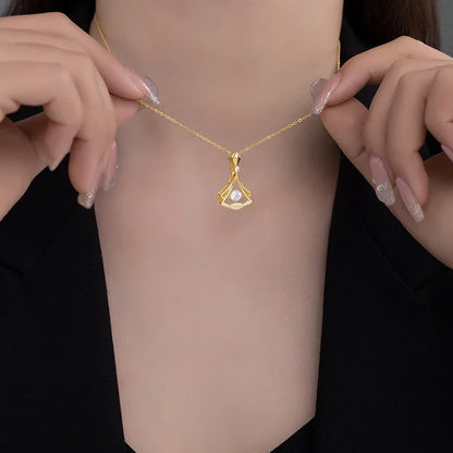 Stainless Steel Necklaces Black Exquisite Minimalist Square Pendant Choker Chains Fashion Necklace For Women Jewelry Party Gifts