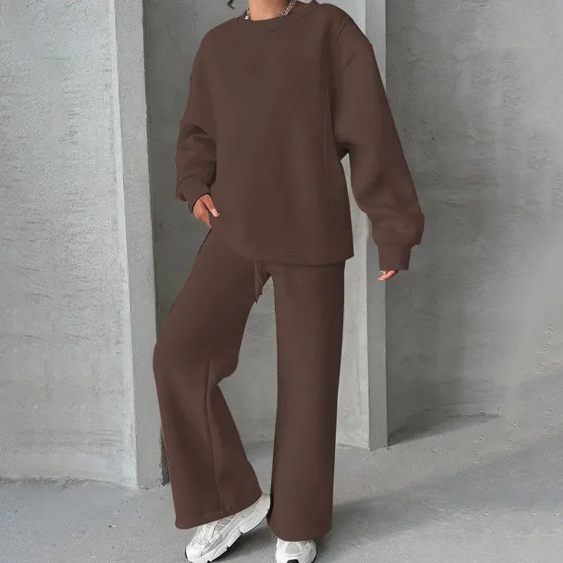 Loose Fit Women's Fashion Casual Bell Bottom Suit