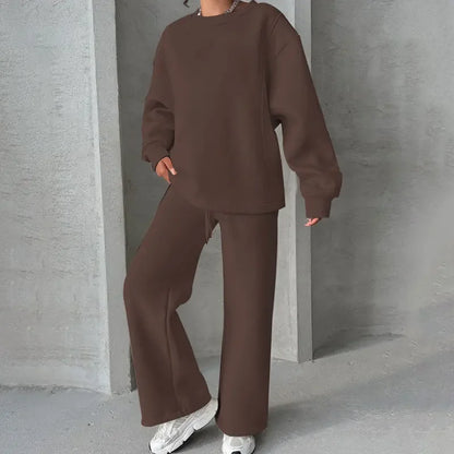 Loose Fit Women's Fashion Casual Bell Bottom Suit