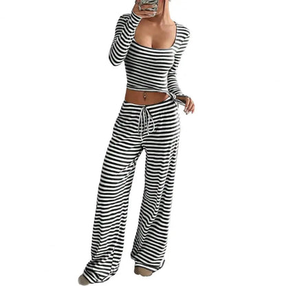 Women’s Striped 2-Piece Lounge Set