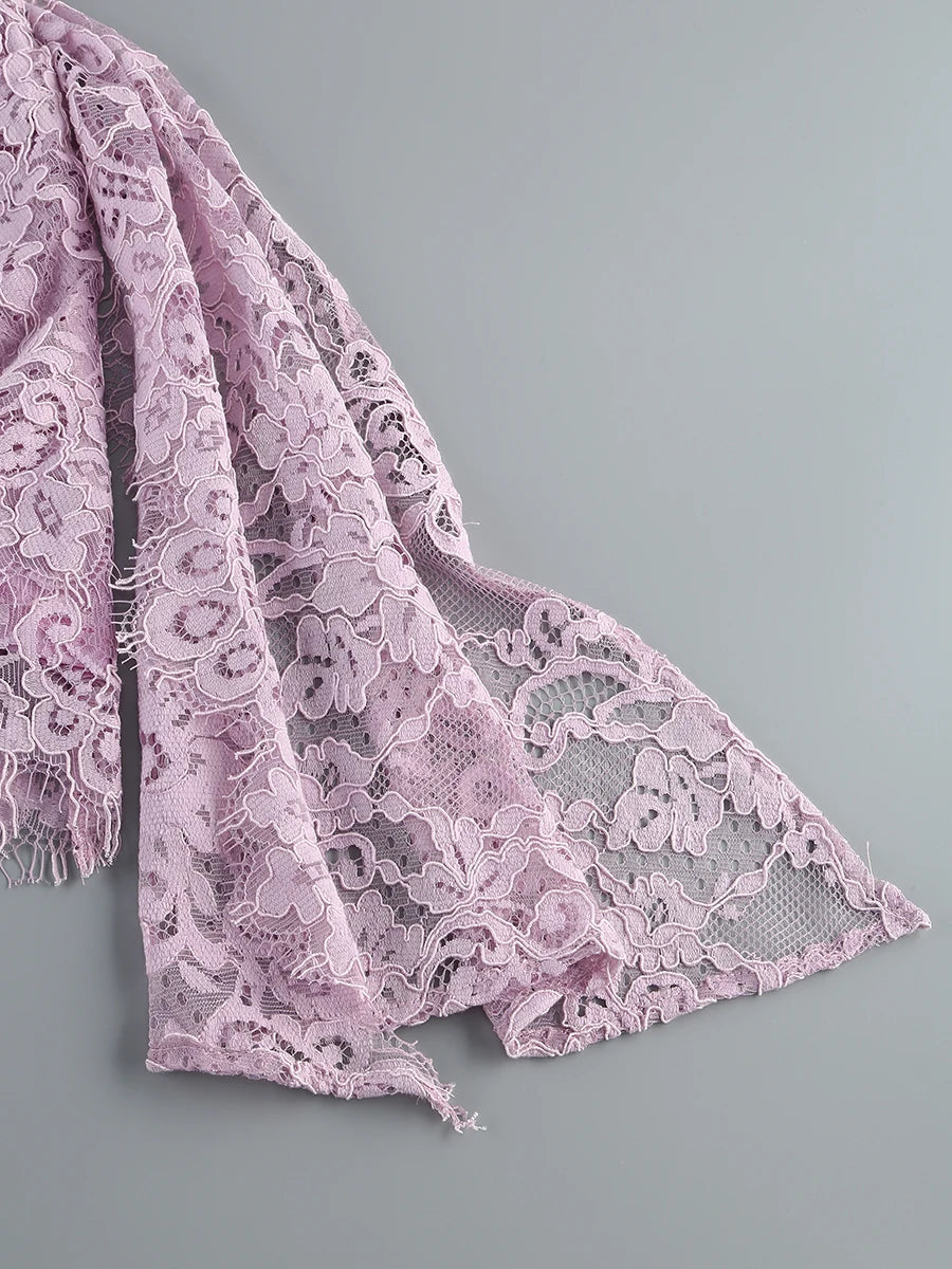 White Birthday Dress for Women – Elegant Lace Pleated Gown