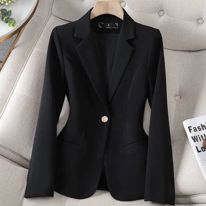 Versatile Spring Small Suit Jacket – Casual Ladies Blazer