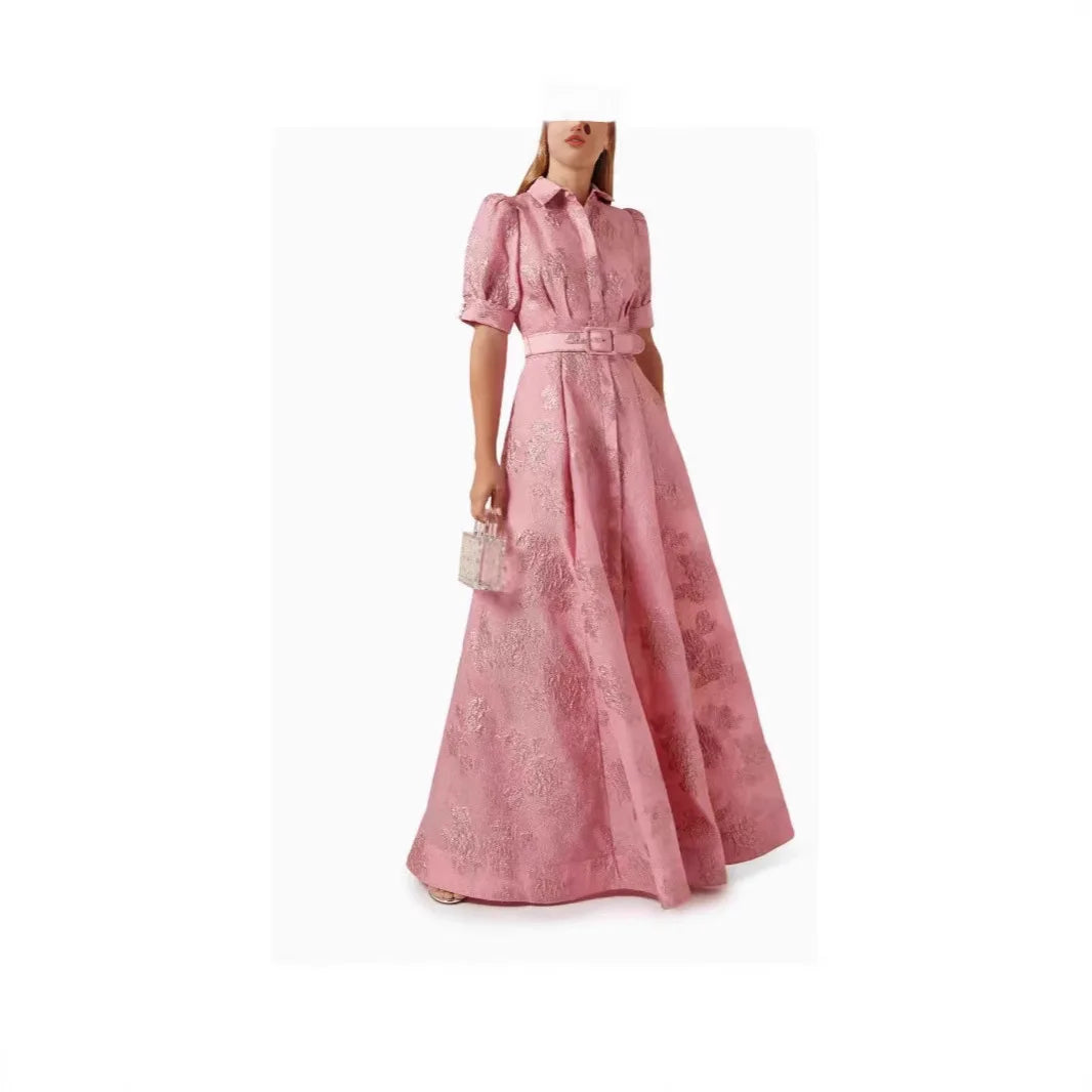 Elegant French Vintage Long Dress
