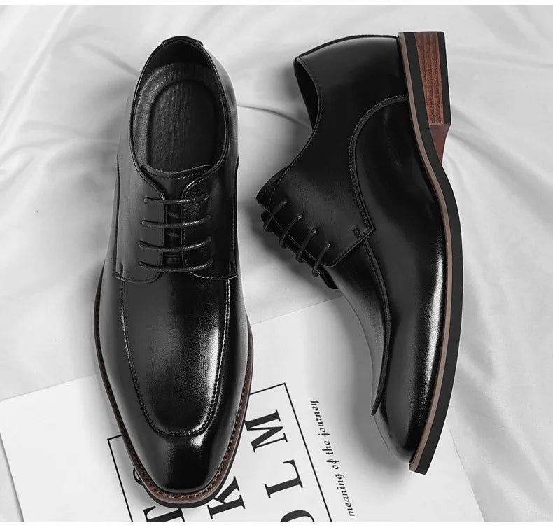 Designer Lace-Up Leather Shoes for Men