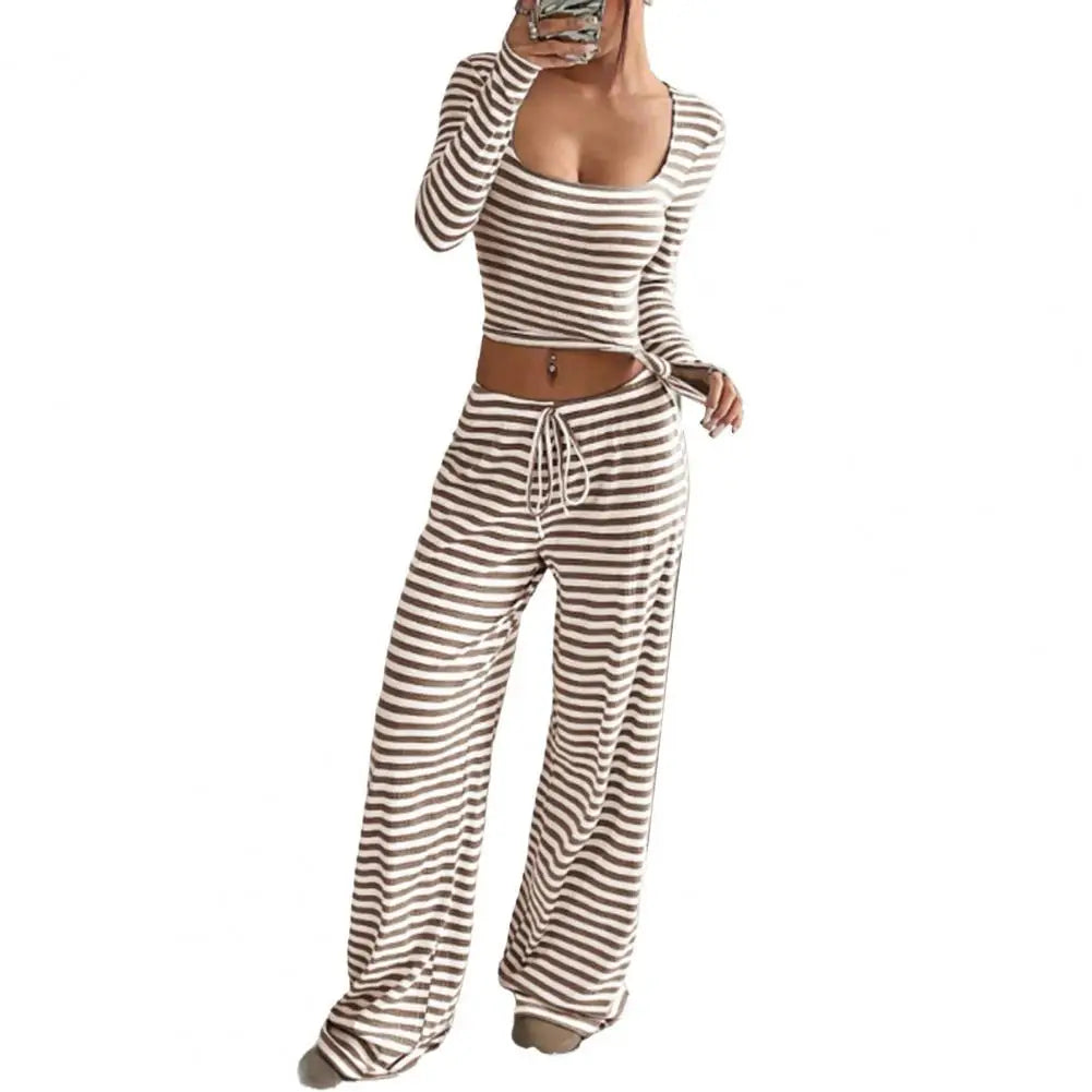 Women’s Striped 2-Piece Lounge Set