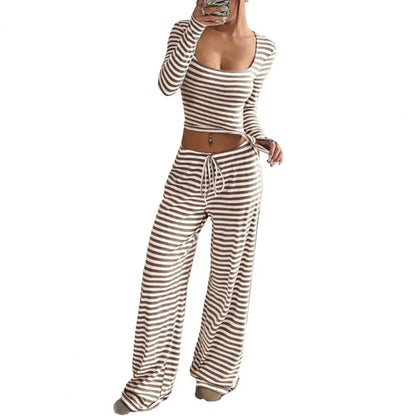 Women’s Striped 2-Piece Lounge Set