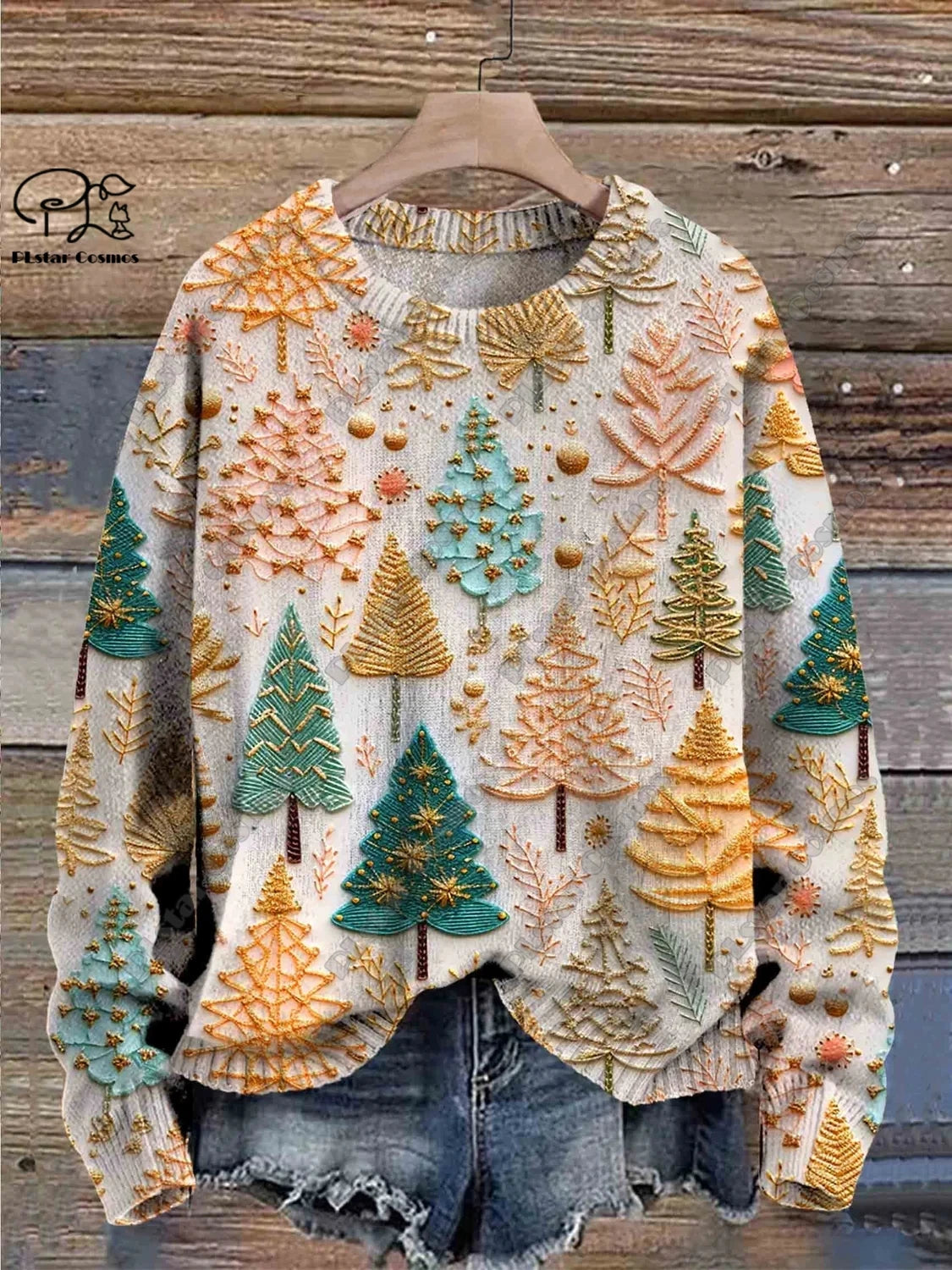 Santa & Snowflake Christmas Sweater